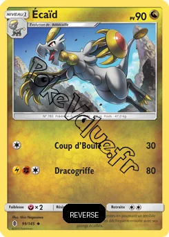 Carte Pokémon Écaïd Reverse n°99 de la série Gardiens Ascendant