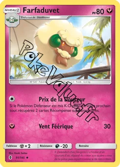Carte Pokémon Farfaduvet  n°91 de la série Gardiens Ascendant