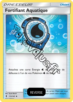 Carte Pokémon Fortifiant Aquatique Reverse n°119 de la série Gardiens Ascendant
