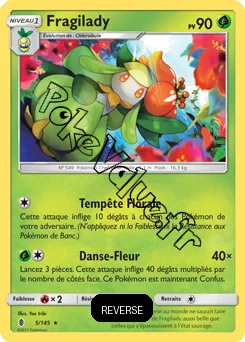 Carte Pokémon Fragilady  Reverse n°5 de la série Gardiens Ascendant