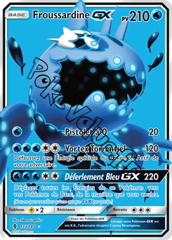 Carte Pokémon Froussardine GX  n°133 de la série Gardiens Ascendant