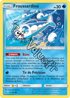 Carte Pokémon Froussardine  n°37 de la série Gardiens Ascendant