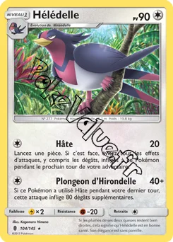 Carte Pokémon Hélédelle n°104 de la série Gardiens Ascendant
