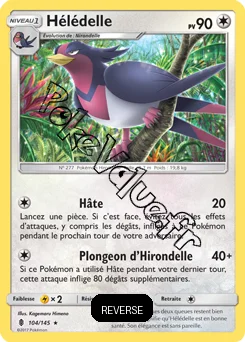 Carte Pokémon Hélédelle Reverse n°104 de la série Gardiens Ascendant
