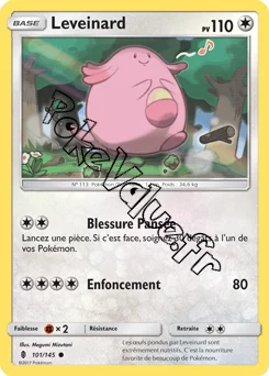 Carte Pokémon Leveinard  n°101 de la série Gardiens Ascendant