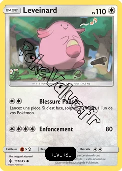 Carte Pokémon Leveinard  Reverse n°101 de la série Gardiens Ascendant