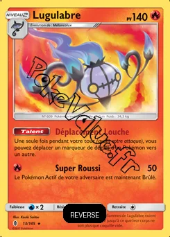 Carte Pokémon Lugulabre  Reverse n°13 de la série Gardiens Ascendant