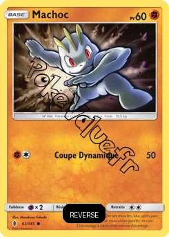 Carte Pokémon Machoc  Reverse n°63 de la série Gardiens Ascendant