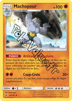 Carte Pokémon Machopeur  n°64 de la série Gardiens Ascendant