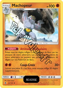Carte Pokémon Machopeur  Reverse n°64 de la série Gardiens Ascendant