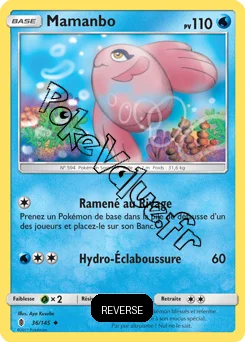 Carte Pokémon Mamanbo  Reverse n°36 de la série Gardiens Ascendant