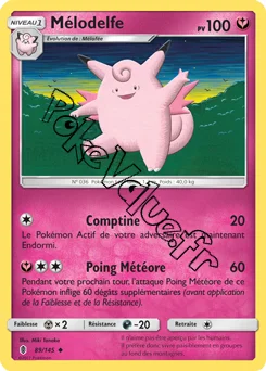 Carte Pokémon Mélodelfe n°89 de la série Gardiens Ascendant