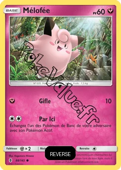 Carte Pokémon Mélofée Reverse n°88 de la série Gardiens Ascendant