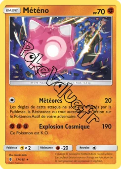 Carte Pokémon Météno n°77 de la série Gardiens Ascendant