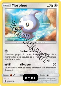 Carte Pokémon Morphéo Reverse n°105 de la série Gardiens Ascendant