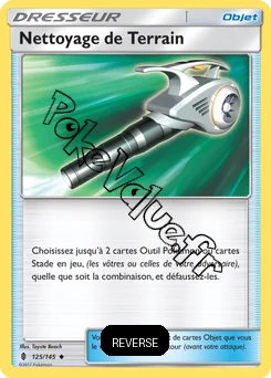 Carte Pokémon Nettoyage de Terrain Reverse n°125 de la série Gardiens Ascendant