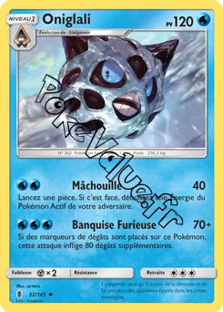 Carte Pokémon Oniglali n°32 de la série Gardiens Ascendant