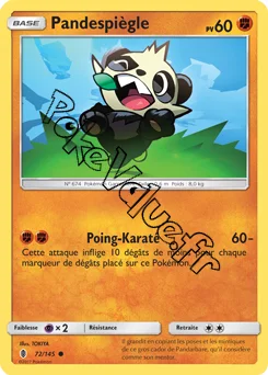 Carte Pokémon Pandespiègle n°72 de la série Gardiens Ascendant