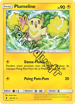 Carte Pokémon Plumeline  n°46 de la série Gardiens Ascendant