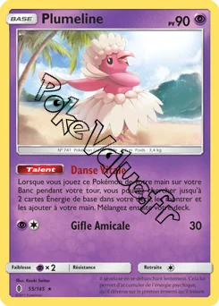 Carte Pokémon Plumeline  n°55 de la série Gardiens Ascendant
