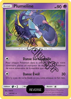 Carte Pokémon Plumeline  Reverse n°56 de la série Gardiens Ascendant