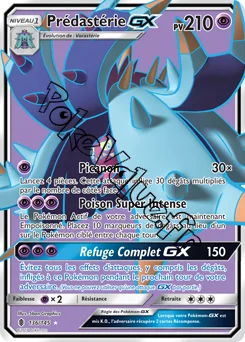 Carte Pokémon Prédastérie GX n°136 de la série Gardiens Ascendant