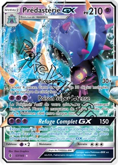 Carte Pokémon Prédastérie GX n°57 de la série Gardiens Ascendant