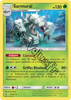 Carte Pokémon Sarmuraï n°9 de la série Gardiens Ascendant