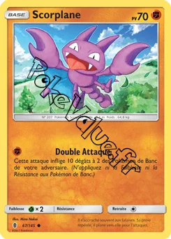Carte Pokémon Scorplane  n°67 de la série Gardiens Ascendant