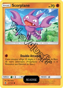 Carte Pokémon Scorplane  Reverse n°67 de la série Gardiens Ascendant