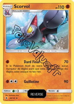 Carte Pokémon Scorvol  Reverse n°68 de la série Gardiens Ascendant