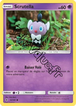 Carte Pokémon Scrutella  n°52 de la série Gardiens Ascendant