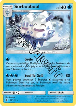 Carte Pokémon Sorbouboul n°35 de la série Gardiens Ascendant