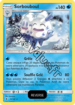 Carte Pokémon Sorbouboul Reverse n°35 de la série Gardiens Ascendant