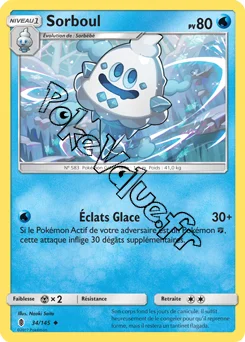Carte Pokémon Sorboul  n°34 de la série Gardiens Ascendant