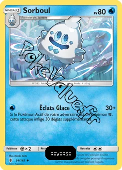 Carte Pokémon Sorboul  Reverse n°34 de la série Gardiens Ascendant