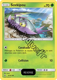 Carte Pokémon Sovkipou  Reverse n°8 de la série Gardiens Ascendant