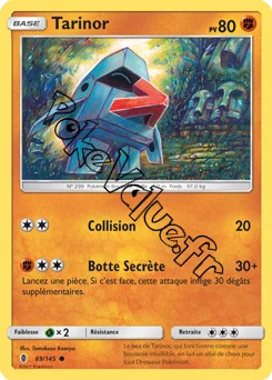 Carte Pokémon Tarinor  n°69 de la série Gardiens Ascendant