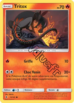 Carte Pokémon Tritox  n°15 de la série Gardiens Ascendant