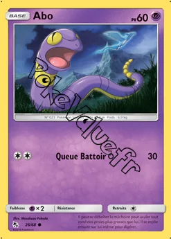 Carte Pokémon Abo n°26 de la série Destinées Occultes