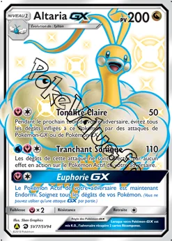 Carte Pokémon Altaria GX  n°SV77 de la série Destinées Occultes