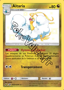 Carte Pokémon Altaria  n°SV37 de la série Destinées Occultes
