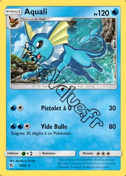 Carte Pokémon Aquali n°18 de la série Destinées Occultes