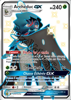 Carte Pokémon Archéduc GX n°SV47 de la série Destinées Occultes