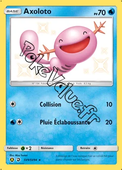 Carte Pokémon Axoloto n°SV9 de la série Destinées Occultes