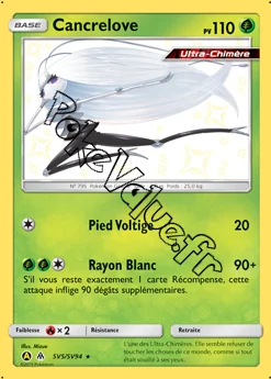 Carte Pokémon Cancrelove  n°SV5 de la série Destinées Occultes