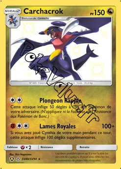 Carte Pokémon Carchacrok n°SV40 de la série Destinées Occultes