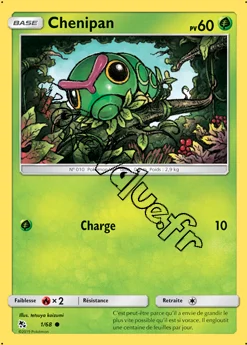 Carte Pokémon Chenipan n°1 de la série Destinées Occultes