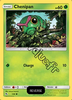 Carte Pokémon Chenipan Reverse n°1 de la série Destinées Occultes