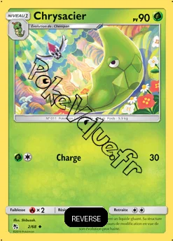 Carte Pokémon Chrysacier Reverse n°2 de la série Destinées Occultes